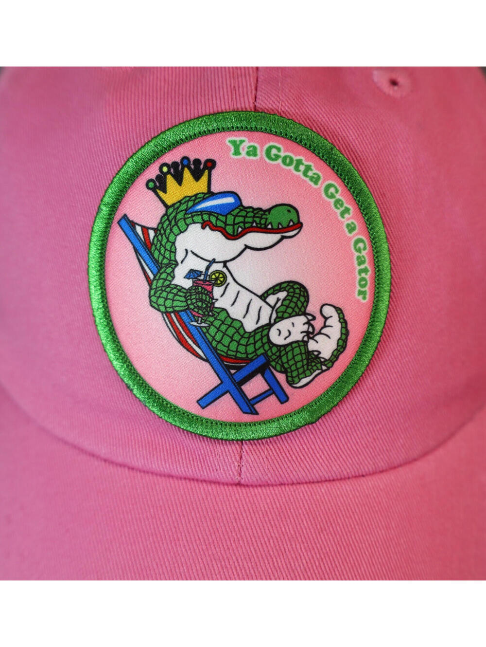 King Gator Wear Pink Hat Strapback New